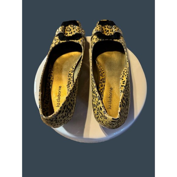 Leopard Print Square Toe Flats Womens Shoes 6.5M By Philicia Synthetic Material - Picture 12 of 15